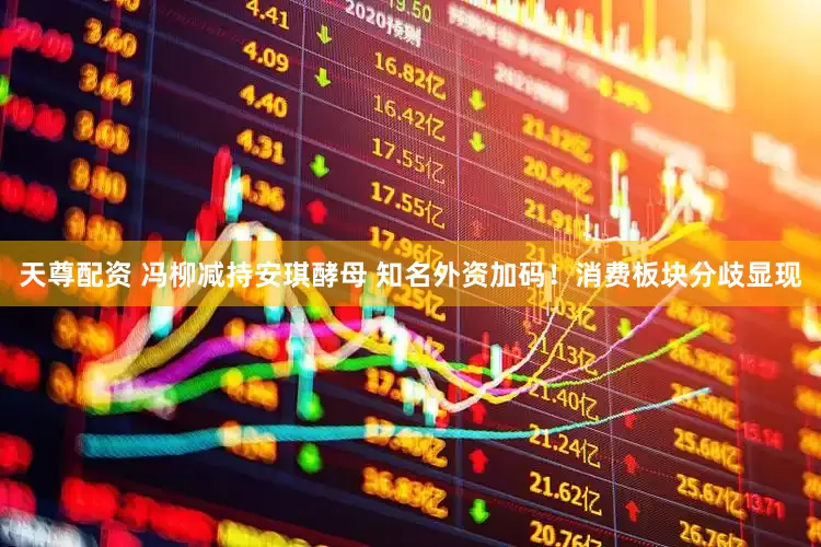 天尊配资 冯柳减持安琪酵母 知名外资加码！消费板块分歧显现